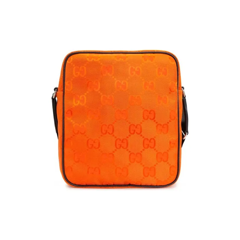 GUCCI Nylon Off The Grid Messenger Bag Orange-3