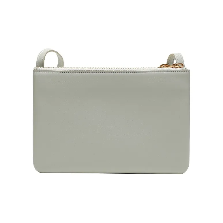CELINE Trio Sheepskin Crossbody Bag, Shoulder Bag Women's Aqua Green-3