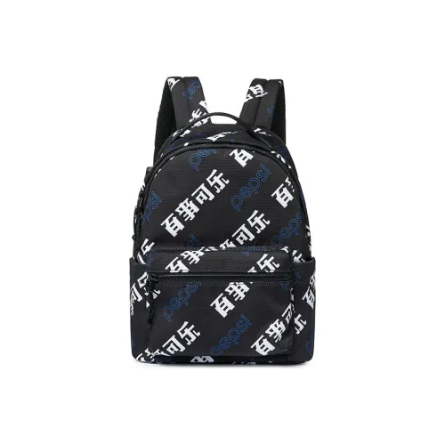 Pepsi PU Laptop Bag Backpack Regular Unisex White/Black