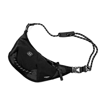 MYEDITION Nylon Fabric Crescent Bag, Shoulder Bag, Crossbody Bag, Sling Bag Regular Unisex Black