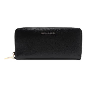 MICHAEL KORS Jet Set Leather Clutch Wallet Women's Black