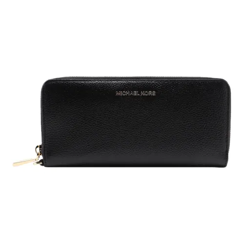 MICHAEL KORS Jet Set Leather Clutch Wallet Women's Black