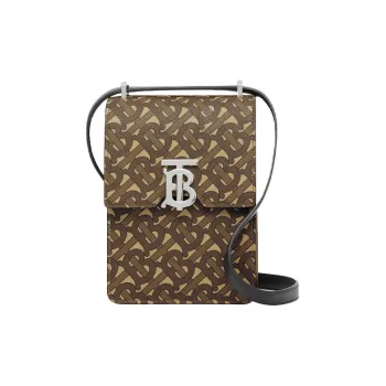 Burberry Robin Canvas Shoulder Bag Crossbody Bag Regular Women's Brown
