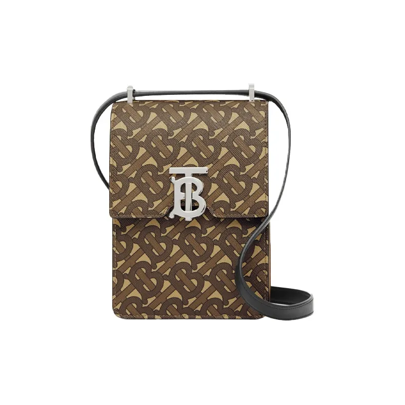 Burberry Robin Canvas Shoulder Bag Crossbody Bag Regular Women's Brown-0