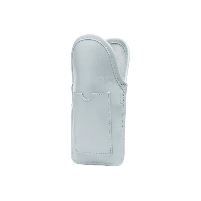 KENZO Letter Logo Leather Cell Phone Pouch, Crossbody Bag, Shoulder Bag Women's Light Blue-1