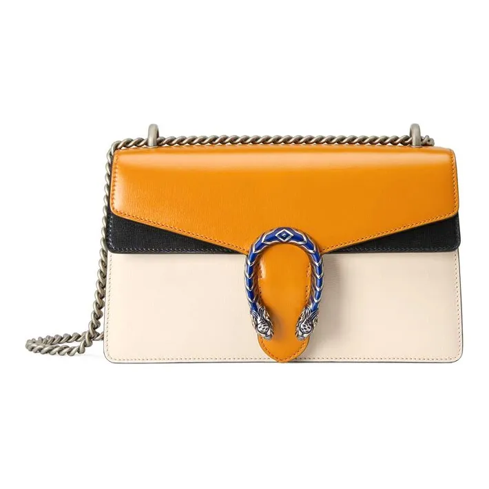 GUCCI Dionysus Multicolor Leather Crossbody Bag, Chain Bag, Shoulder Bag Women's-0