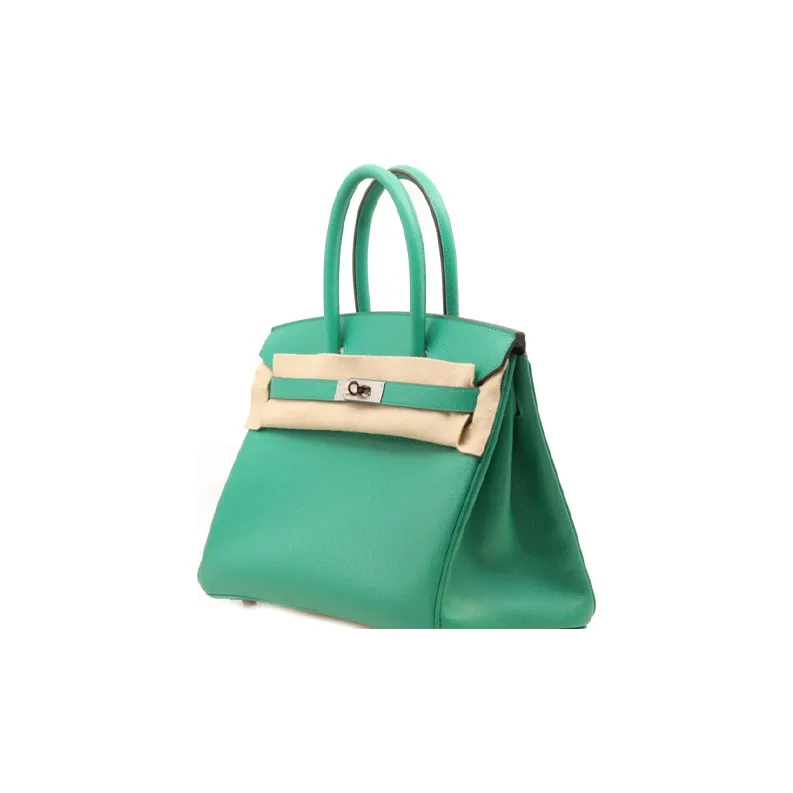HERMES Birkin Epsom Leather Birkin Bag Handbags Women's Protea Green-1