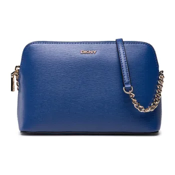 DKNY Leather Shoulder Bag Women's Blue