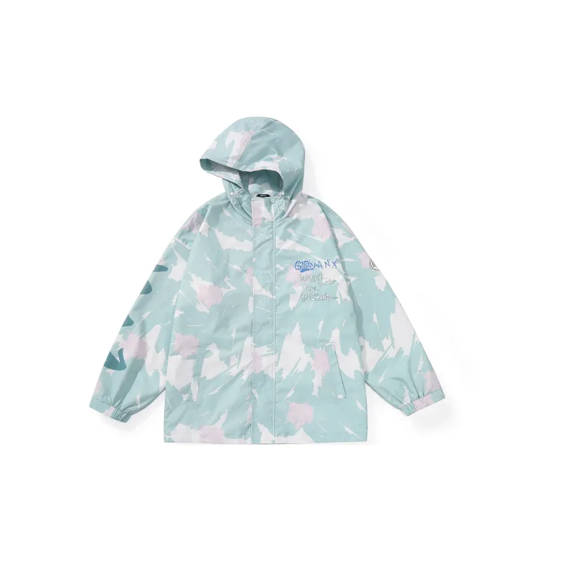 GENANX DAHUAXIYOUSHOUYOU Loose Fit Jacket Unisex Light Green-1