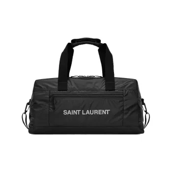 SAINT LAURENT Nuxx Logo Printed Duffle Bag