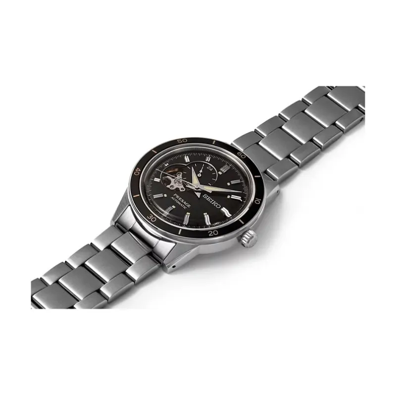 SEIKO Mechanical Movement Watch Men's Watches Black Dial SSA425J1-1