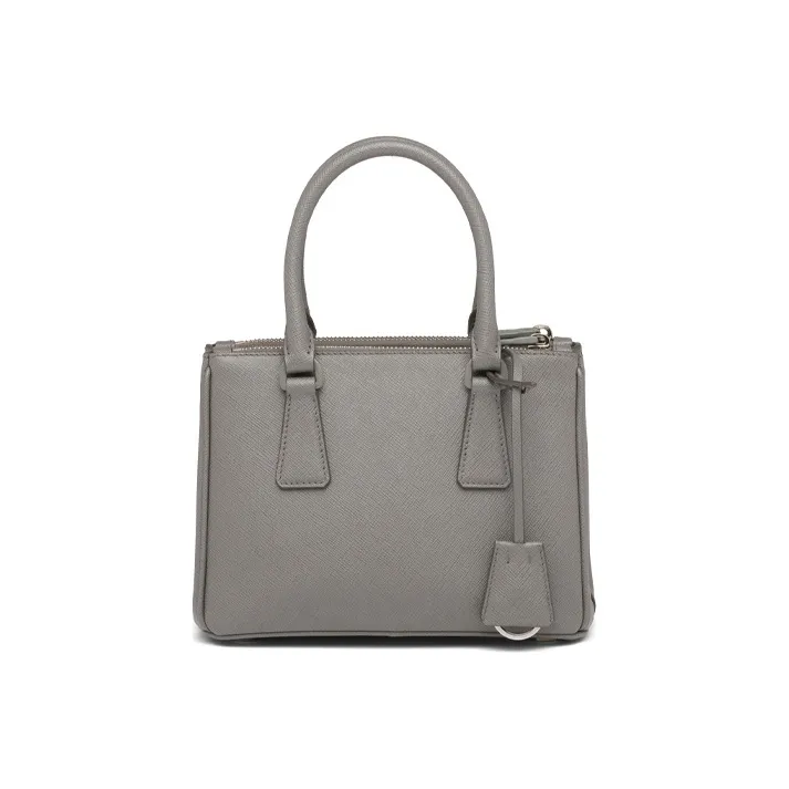 PRADA Diagramme Calfskin Shoulder Bag Crossbody Bag Women's Marble Gray-2