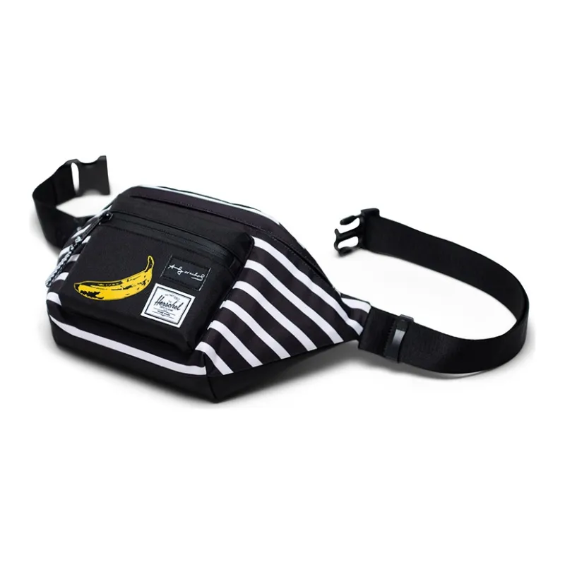 Herschel Andy Warhol Collaboration Polyester Crossbody Bags Fanny Pack Small Size Unisex Black-2