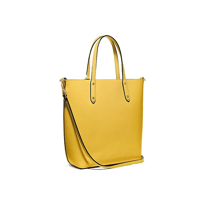 COACH Central Cow Leather Tote Bag, Shopping Bag, Shoulder Bag, Handbag Medium Size Women's Candy Yellow-1