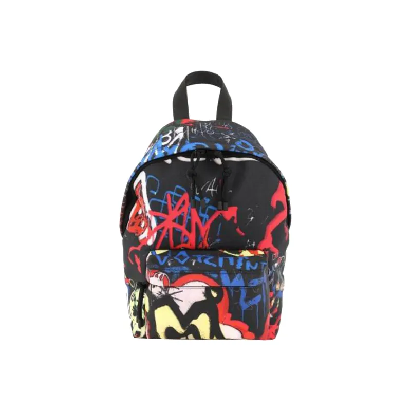 Vetements Allover Graffiti Print Zipped Backpack-0
