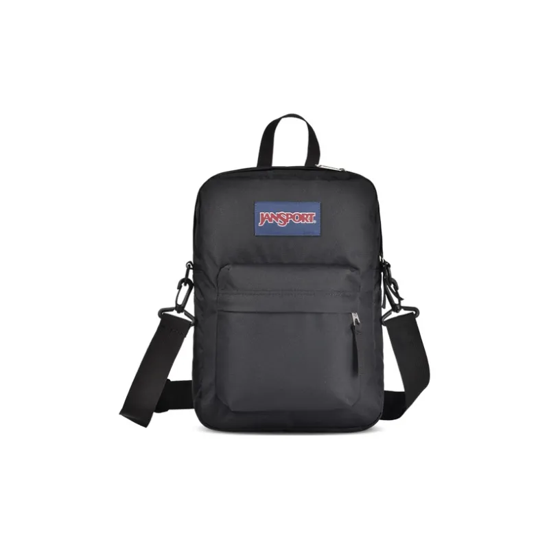 JanSport Polyester Shoulder Bag Crossbody Bag Regular Unisex Black-0