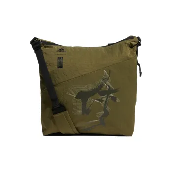 Adidas Wuji Series Polyamide Messenger Bag, Shoulder Bag, Crossbody Bag Regular Unisex Olive Green