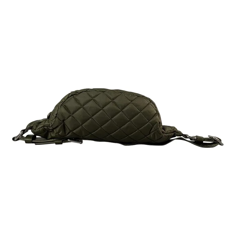 MOSCHINO Cotton Fanny Pack Unisex Army Green-2