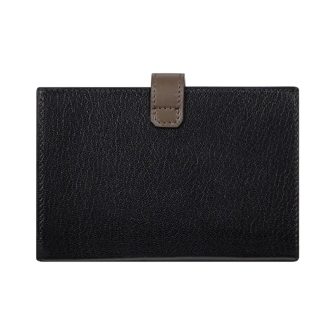 GIVENCHY Sheepskin Money Clip Wallet Card Holder Women's Black-2