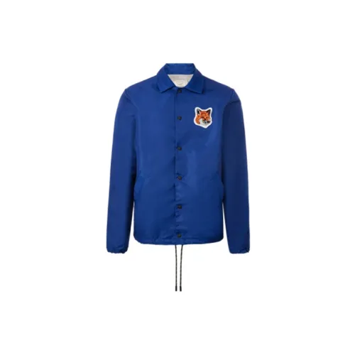 Maison Kitsune Jackets Men Royal Blue