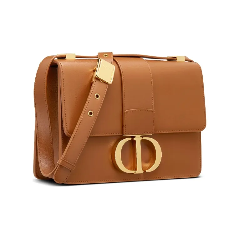 DIOR 30 Montaigne Cow Leather Crossbody Bag, Shoulder Bag Women's Brown-1