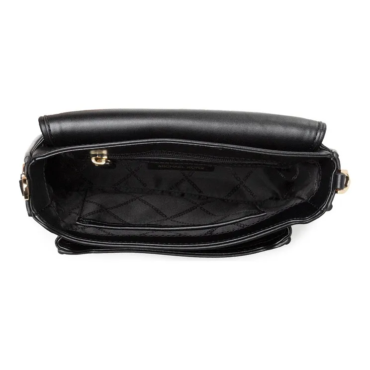 MICHAEL KORS Bradshaw Grain Leather Envelope Bag, Shoulder Bag, Crossbody Bag Regular Women's Black-5