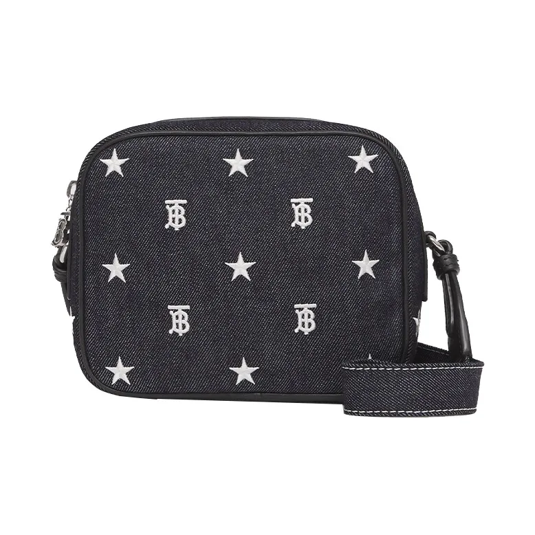 Burberry Denim Camera Bag, Shoulder Bag, Crossbody Bag, Kids' Bag Kids' Dark Blue-0