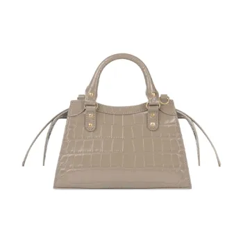 Balenciaga Cow Leather Handbag Women's Brown
