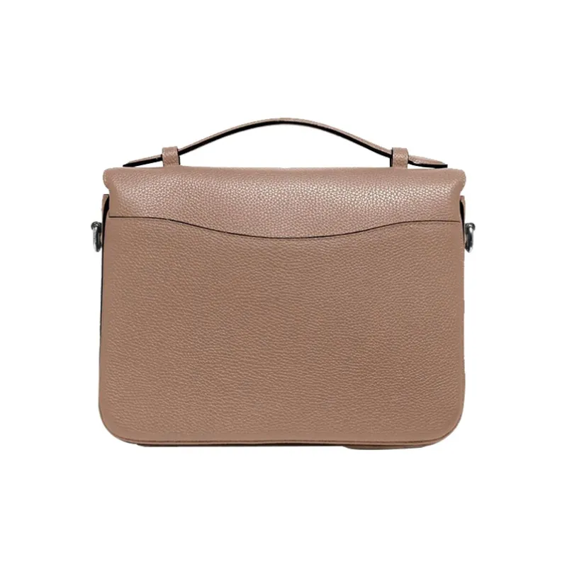 COACH Cassie Leather One Shoulder Handbag Crossbody Bag Medium Size Women's Milk Tea Beige-1