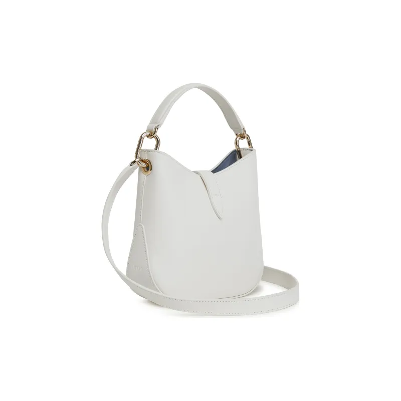 Furla Sirena Collection Cow Leather Crossbody Bag Shoulder Bag Hobo Bag Mini Women's White-2