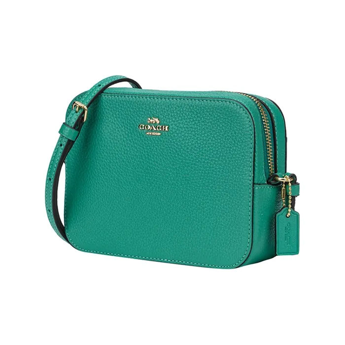 COACH Camera Leather Camera Bags Crossbody Bag Shoulder Bag Women's Green-1