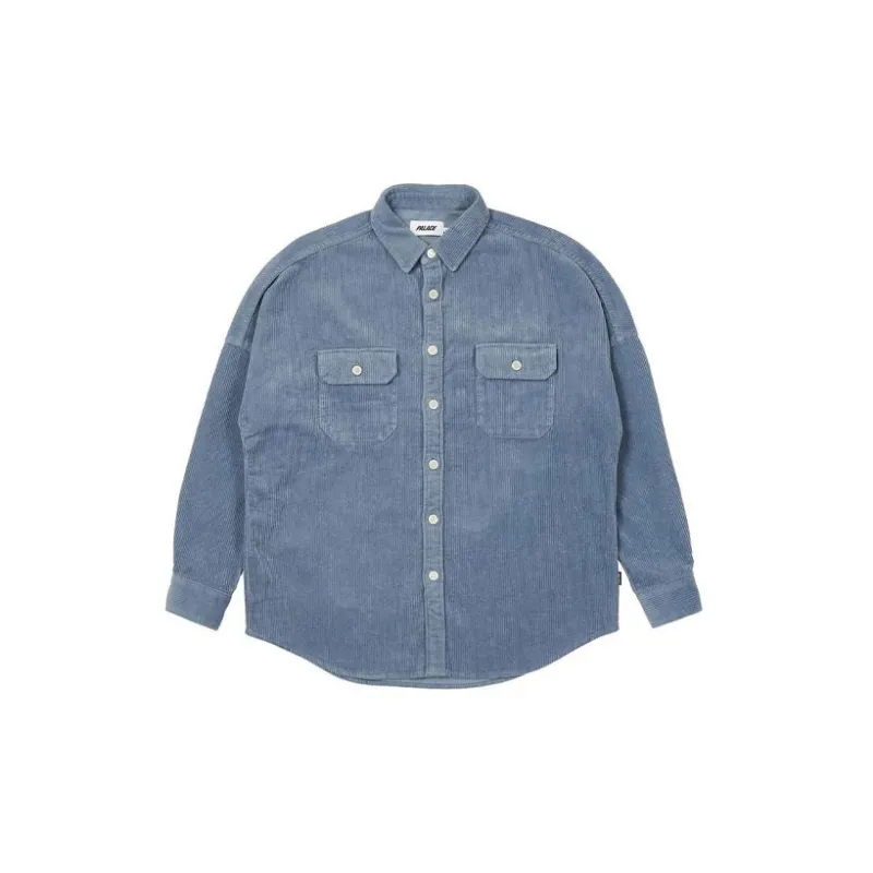 PALACE Washed Drop Shoulder Cord Shirt-1