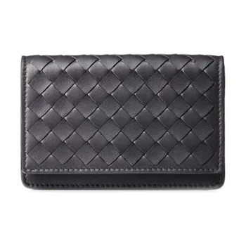 Bottega Veneta Leather Wallet Men's Black