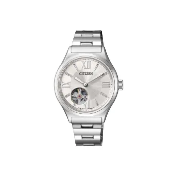CITIZEN Mechanical Collection Automatic Mechanical Movement Stainless Steel Strap Watch Women's Watch Silver Dial