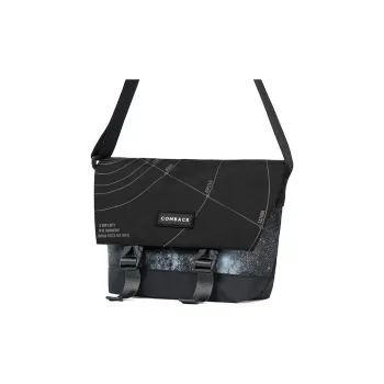 COMBACK Polyamide Shoulder Bag Crossbody Bag Small Size Unisex Black/White/Gray
