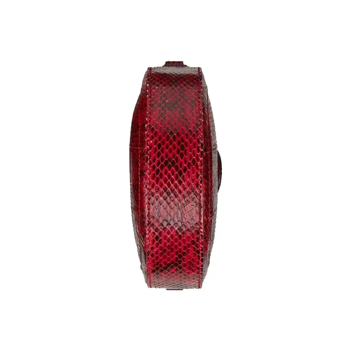 GUCCI Ophidia Snake Skin Shoulder Bag Women's Lotus Red-6