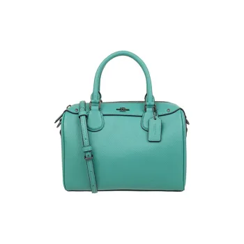 COACH Bennett Leather Boston Bag Handbags Shoulder Bag Crossbody Bag Women's Green