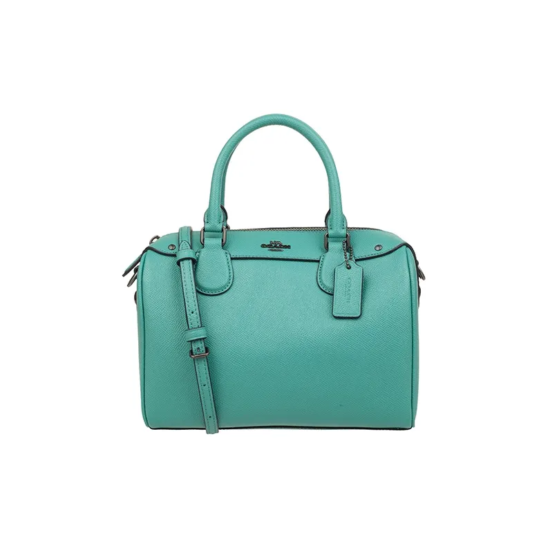 COACH Bennett Leather Boston Bag Handbags Shoulder Bag Crossbody Bag Women's Green-0