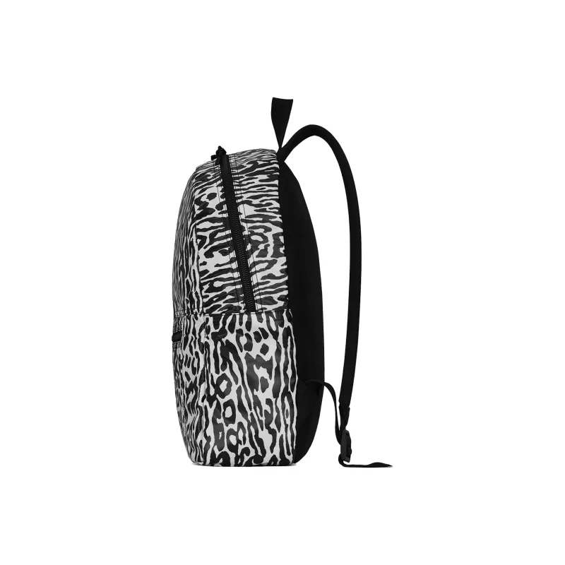 SAINT LAURENT Nux Nylon Backpack Regular Men's Black/White-3