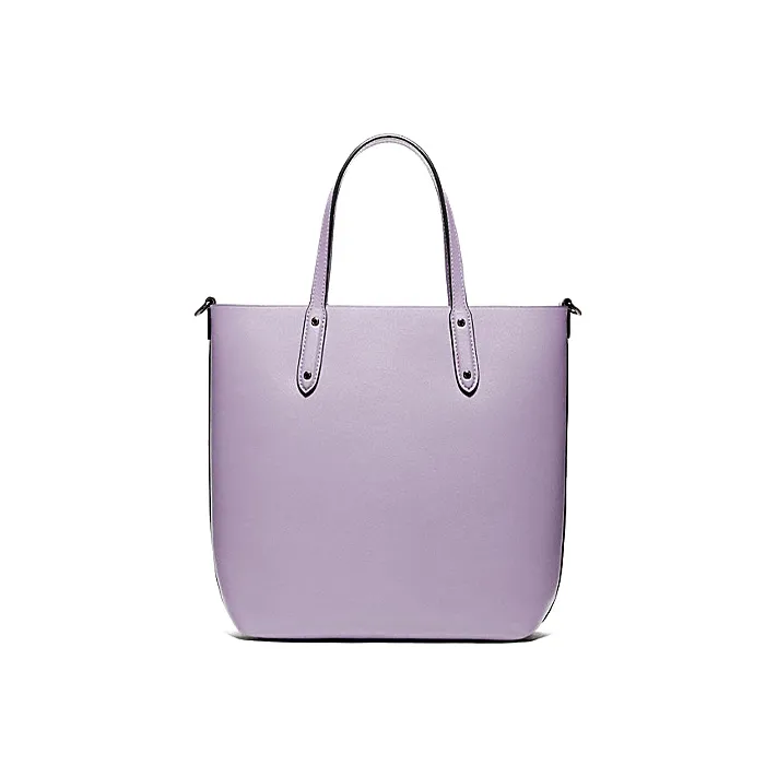 COACH Central Cow Leather Tote Bag Shopping Bag Crossbody Bags Handbags Medium Size Women's Haze Purple Color-2