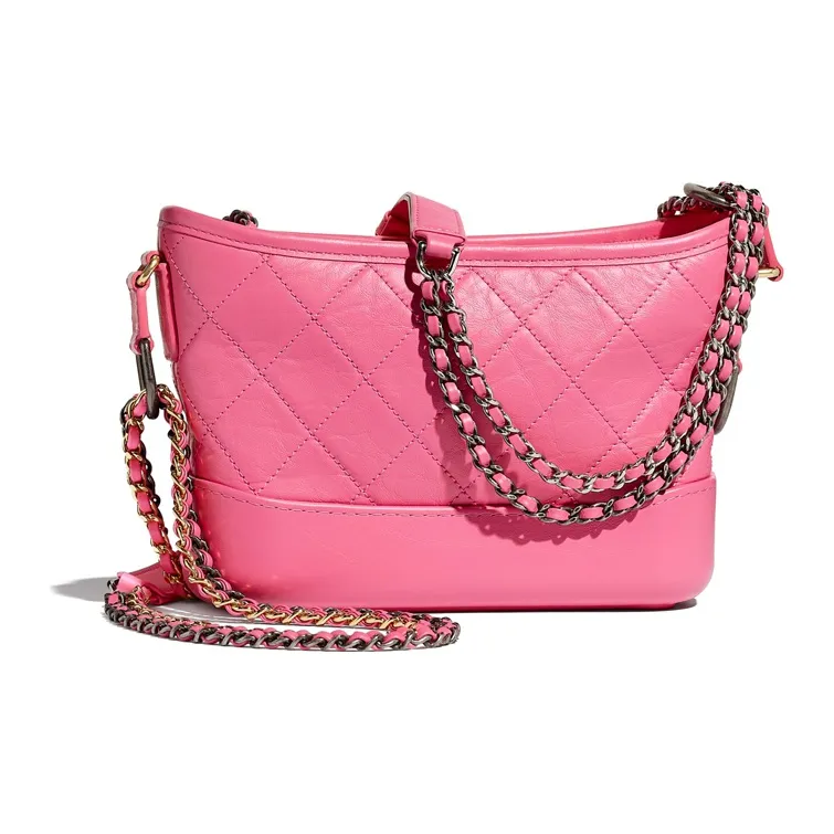 CHANEL Gabrielle Calfskin Hobo Bag, Handbag, Shoulder Bag, Crossbody Bag Trumpets Women's Pink-1