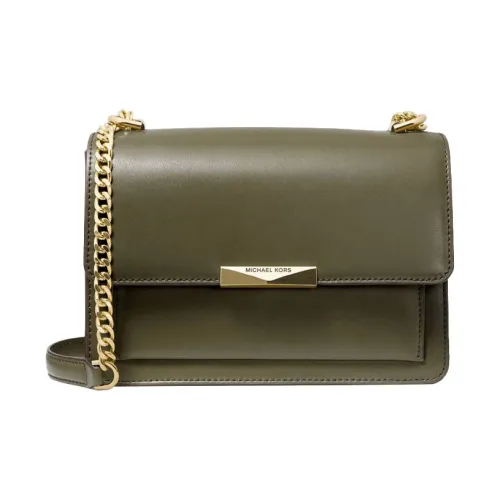 MICHAEL KORS MICHAEL KORS Handbag Collection Jade Leather Shoulder Bag Large Size Women's Olive Green