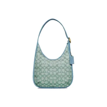 COACH Ergo Leather Hobo Crescent Bag, Handbag, Shoulder Bag Women's Royal Blue