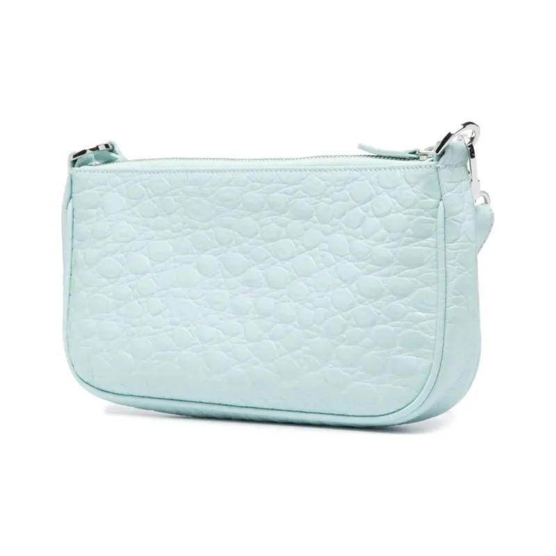 By Far Rachel Leather Shoulder Bag Handbags Women's Blue-1