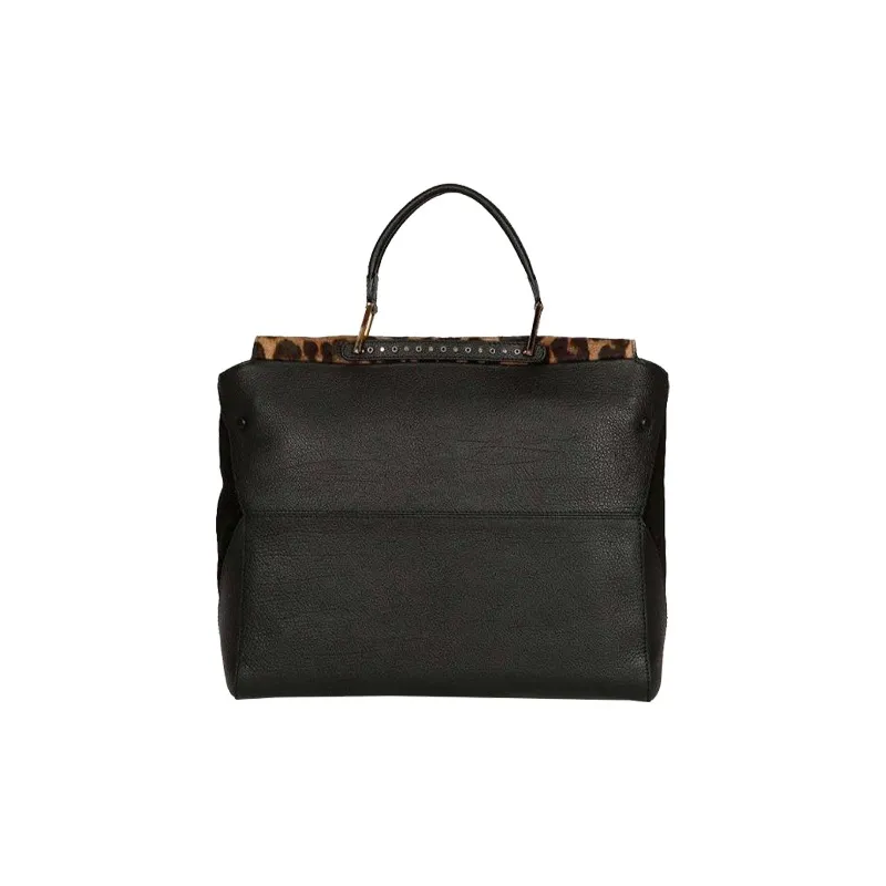 Furla Leather Handbag Women's Black-1
