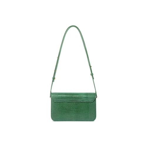 Miss Kung Cow Leather Small Square Bag, Crossbody Bag, Shoulder Bag Women's Green