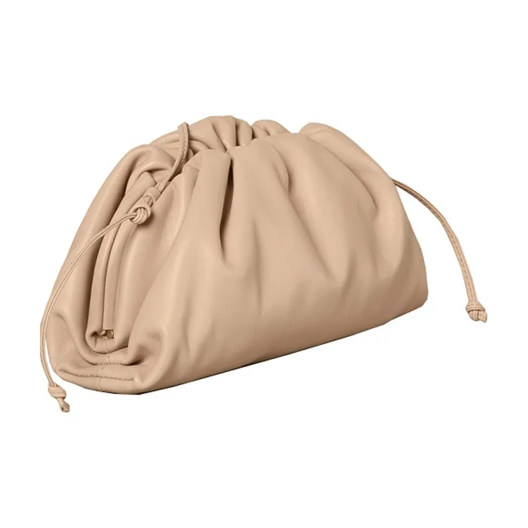 Bottega Veneta Cow Leather Cloud Bag, Handbag, Crossbody Bag Mini Women's Almond-1
