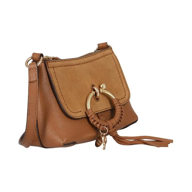 See By Chloe Leather Shoulder Bag, Crossbody Bag Women's Caramel-1