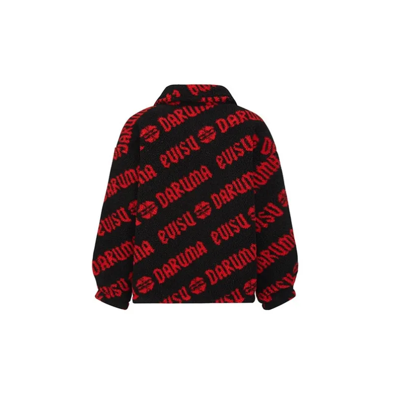 EVISU Velvet Jackets Women's Black Red-1