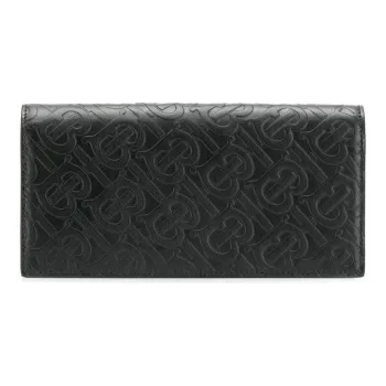 Burberry Leather Card Holder Wallet Unisex Black